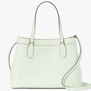 New Kate Spade Sienna Satchel Grain Leather Lime Frosting
